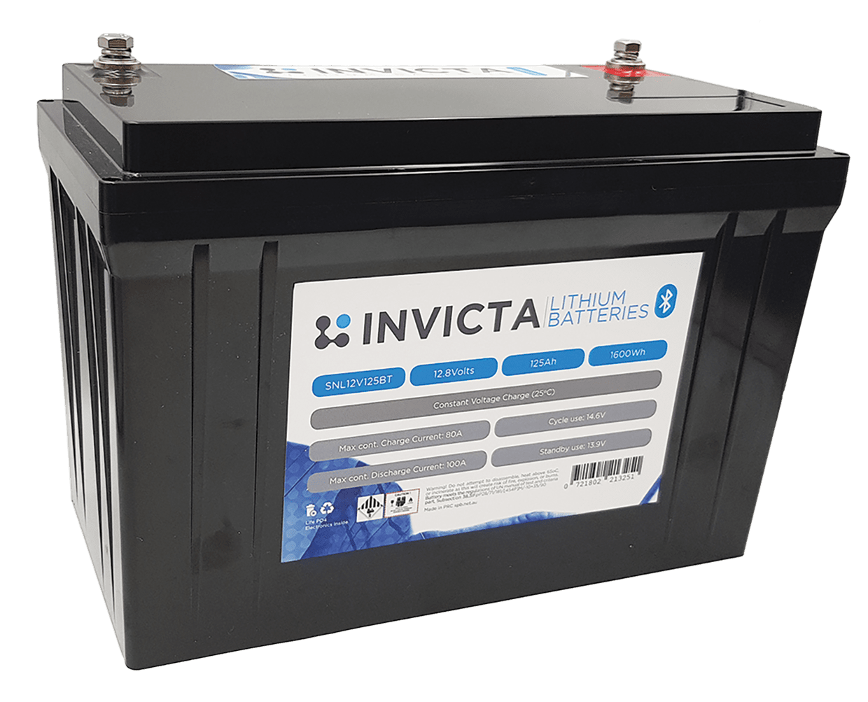 Invicta 12V 125Ah with Bluetooth - SNL12V125BT